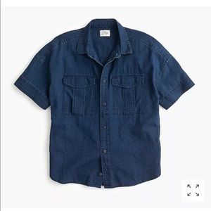 J.Crew Utility denim pocket shirt